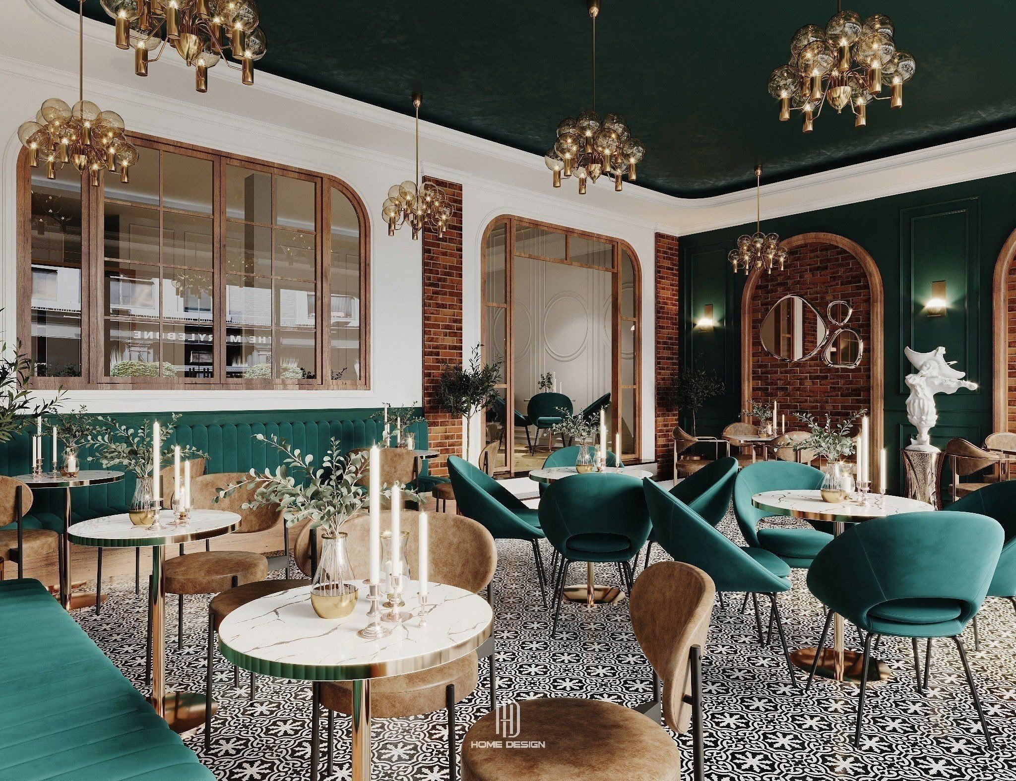 Thiết kế và thi công quán cafe Chị Tuyền
